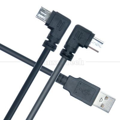 1M 2M 3M 5M Carregamento de dados 90 graus Direita para cima esquerda para baixo ângulo Micro V8 cabo USB