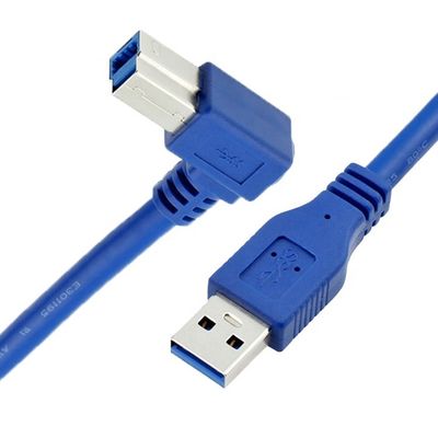 Alta velocidade 5Gbps 90 graus ângulo direito USB 3.0 um macho para o tipo B impressor cabo para Epson HP