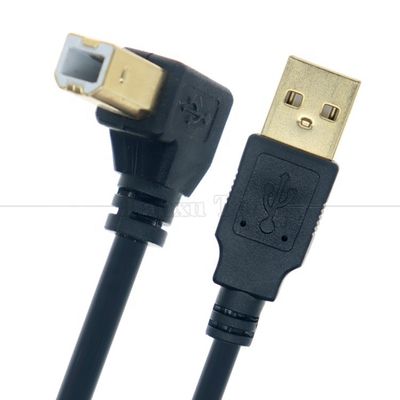 Ângulo 90 graus ângulo USB A para USB B cabo para scanner impressora