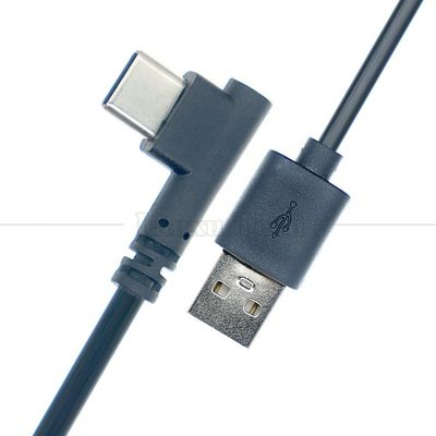 1M 2M 3M Sincronização de dados Carregamento ângulo de 90 graus USB C cabo de carregador para telefone tablet