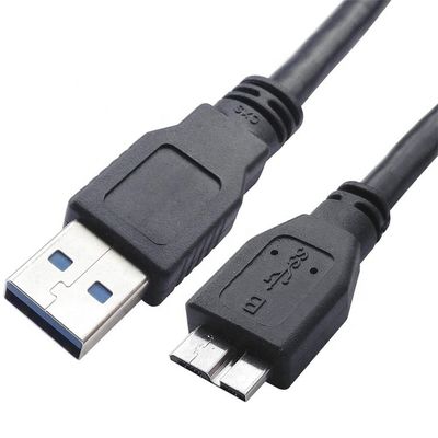 Carregamento de dados de alta velocidade de 5 Gbps Micro USB 3.0 Cable A para Micro B para Samsung Sdd Hdd Hard Disk