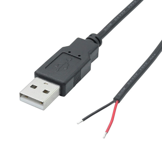 5V USB para abrir cabos de carregador de energia de cola de porco para lâmpada de luz de tira LED 0