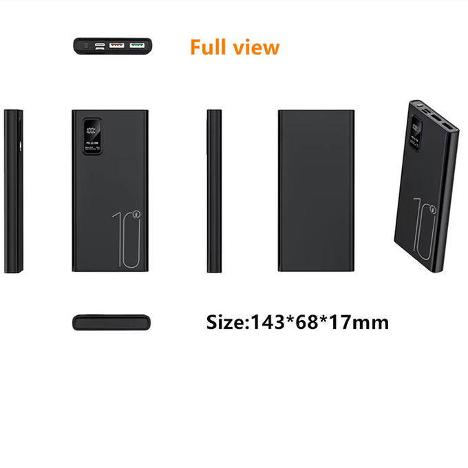Outdoor Portable 10000mah PowerBank LED Display PD QC3.0 22.5W Carregamento Rápido Slim Power Banks 10000mAh Carregador USB-C para iphone 15 8